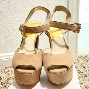 Michael Kors open toed platform sandals